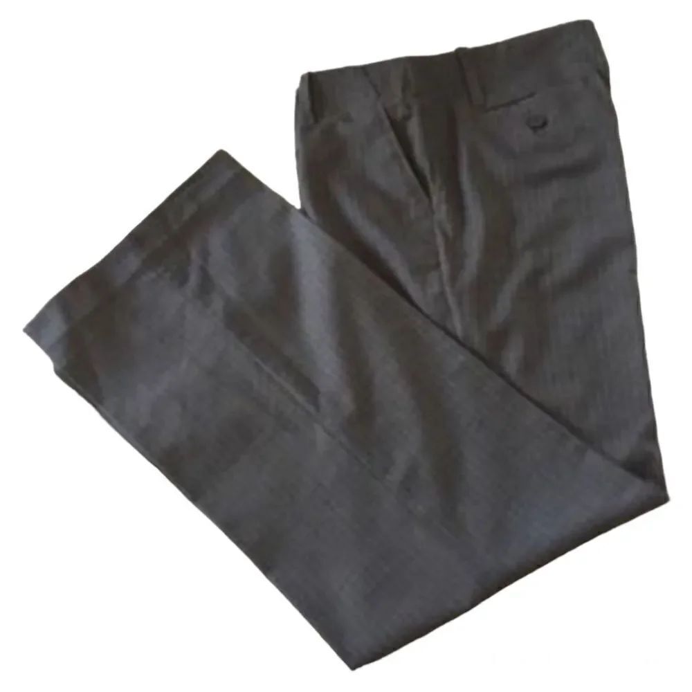 New York & Co. Stretch Grey Pinstripe Pants Size 6